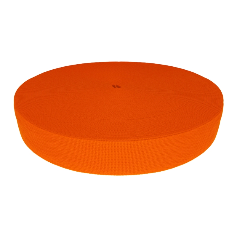 WEBBING TAPE P10 38 MM ORANGE NEON 1002 PES