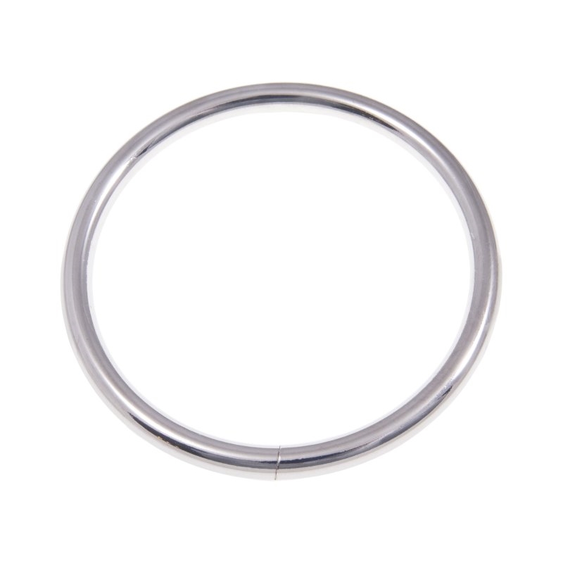 METAL RING 80/6 MM   NICKEL  WIRE 50  PCS