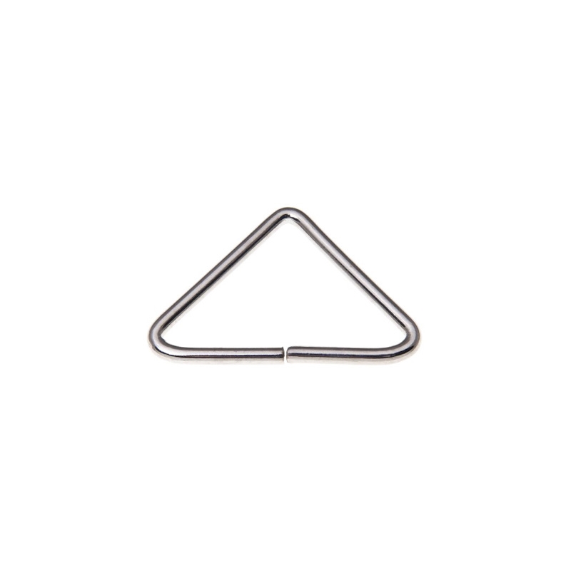 METAL TRIANGLE 40/30/3 MM NICKEL WIRE 100 PCS