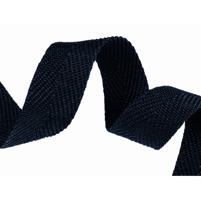 Herringbone twill tape 25 mm/1,35 mm (058) navy blue