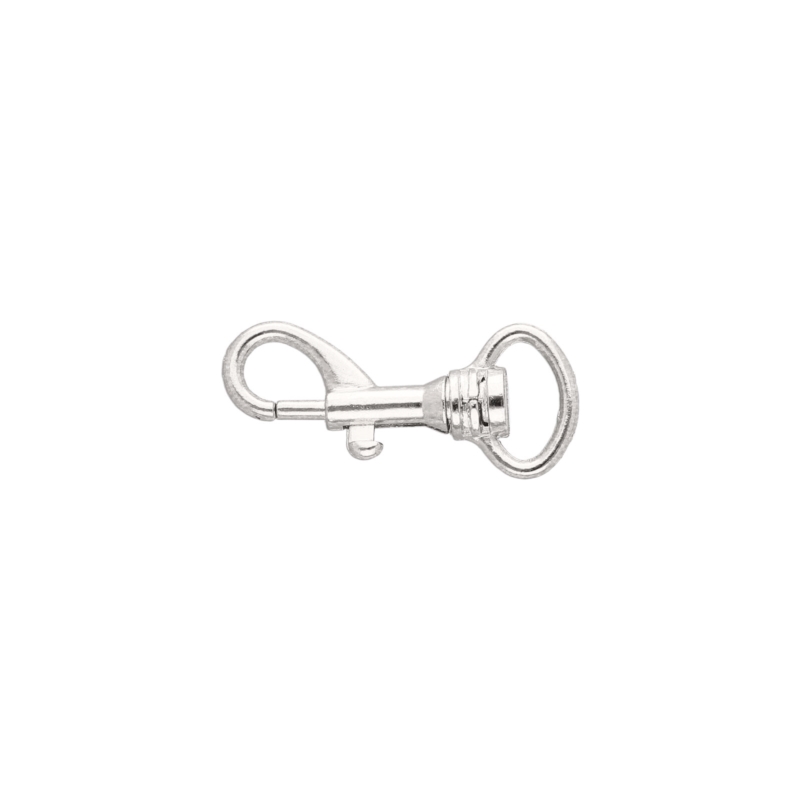 METAL SNAP HOOK 13 MM IWO NICKEL 100  PCS