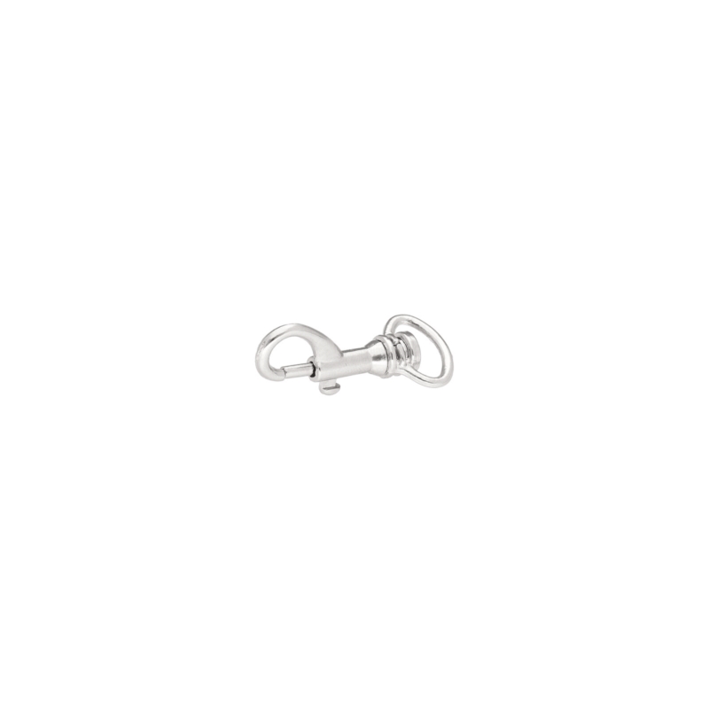 METAL SNAP HOOK 13 MM IWO NICKEL 100  PCS