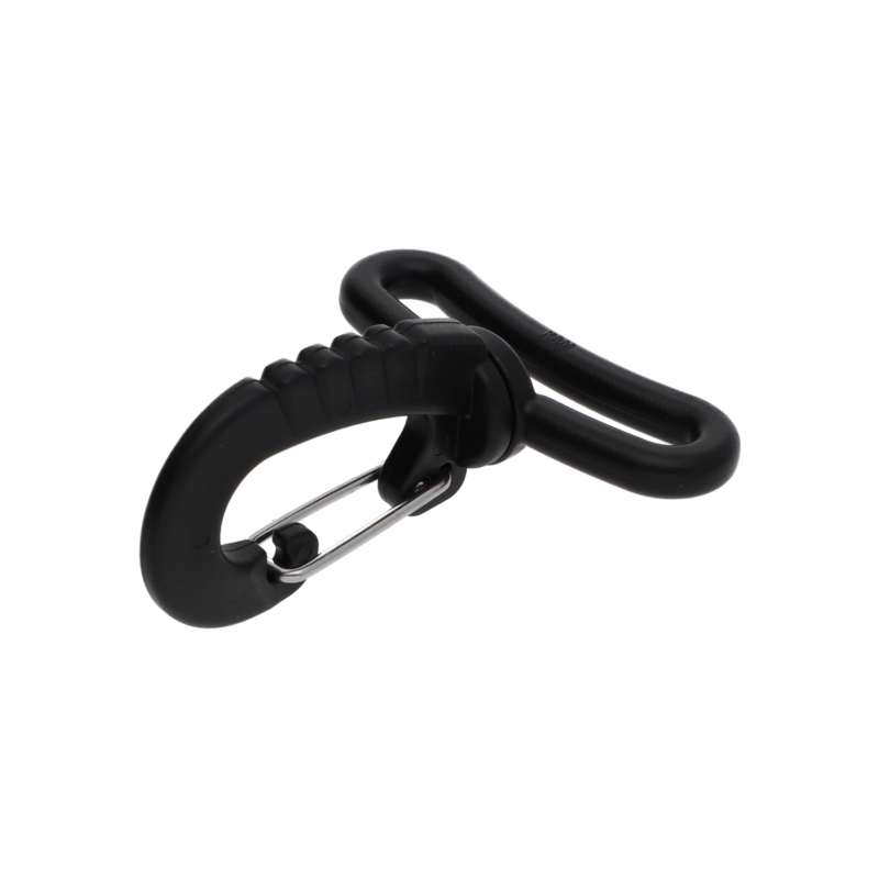 Plastic swivel snap hook 38 mm niko black 100 pcs