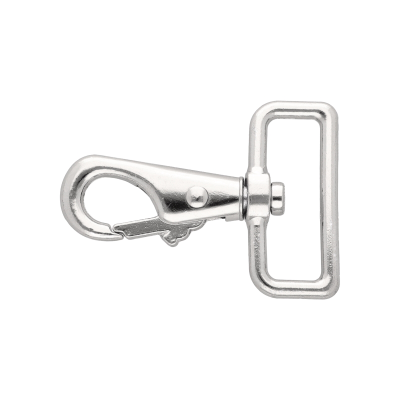 METAL SNAP  HOOK 38 MM HUGO  NICKEL 1  PCS