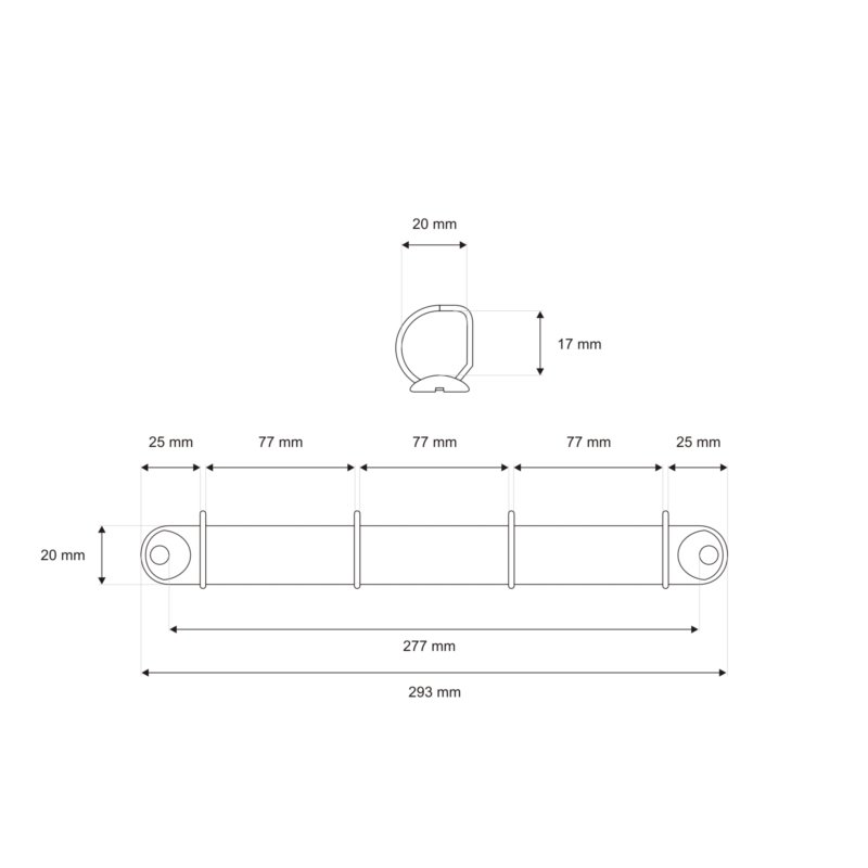 Binder 290/16 mm 4d 1 pcs