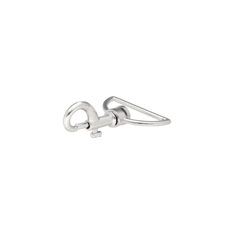 METAL SNAP HOOK 38 MM  HERMAN NICKEL 1 PCS