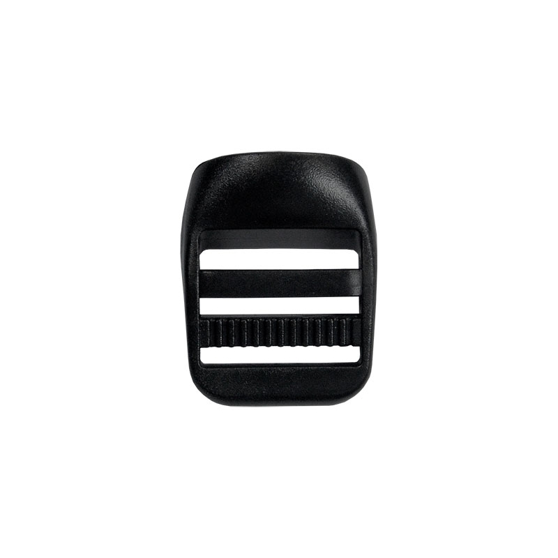 Plastic slide buckle 25 mm kira black 100  pcs