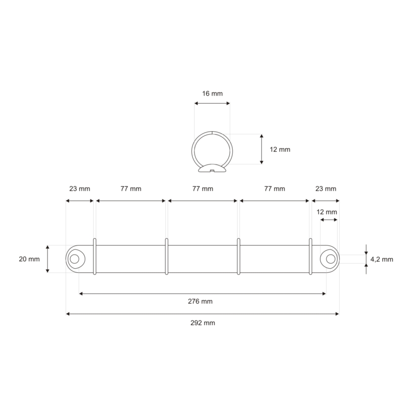 Binder 292/16 mm 4r 1 pcs