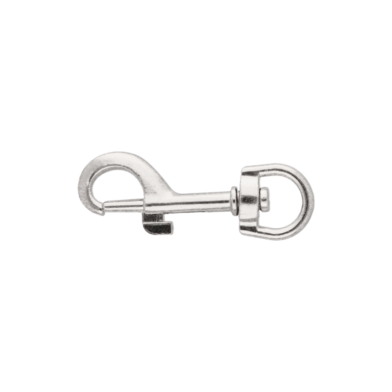 METAL SNAP HOOK 12 MM   MILO NICKEL 100  PCS