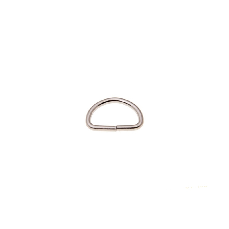 METAL D-RING 20/12/2,5 MM NICKEL CAST 100 PCS