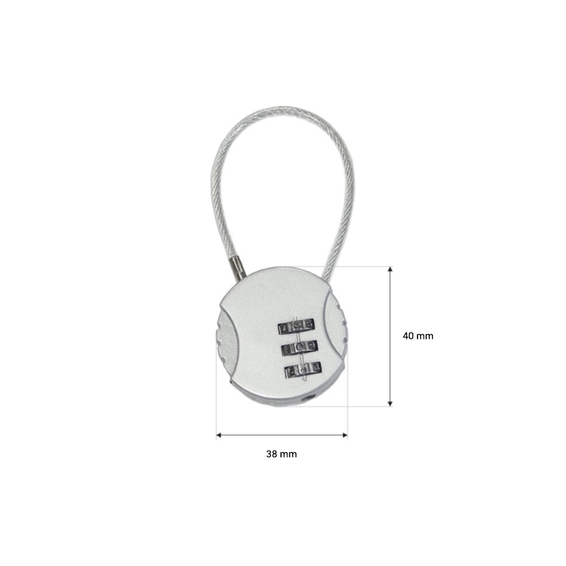 METAL PADLOCK COMBINATION LOCK 0173 1 PCS