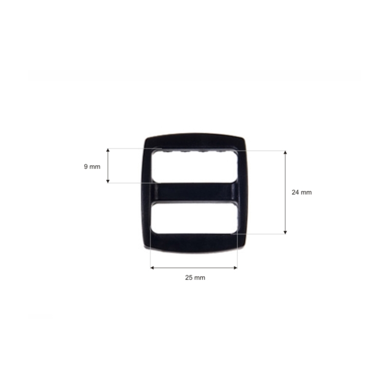 Regulator plastikowy 25/24 mm czarny