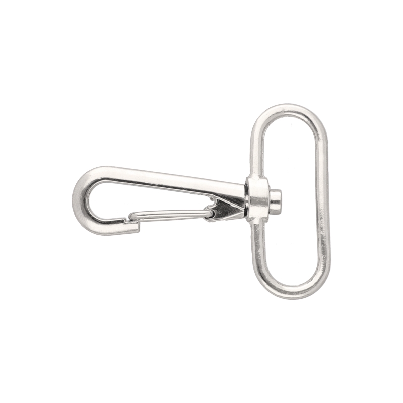 METAL SNAP HOOK 38 MM HIPOLIT NICKEL 100   PCS