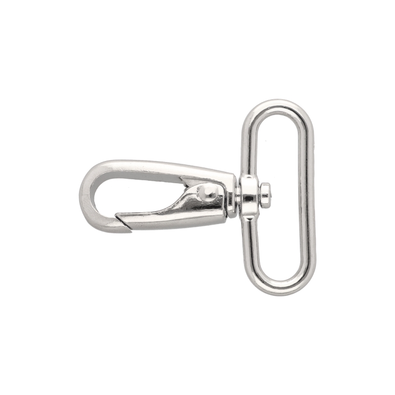 METAL SNAP HOOK 38 MM NICKEL 1 PCS