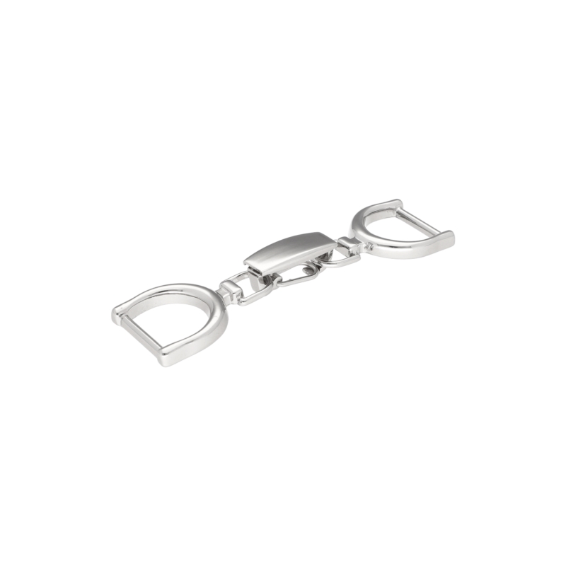 EXTRA SHINING METAL SNAP  HOOK 17 MM 0199 CYRYL GLOSSY NICKEL 1 PCS