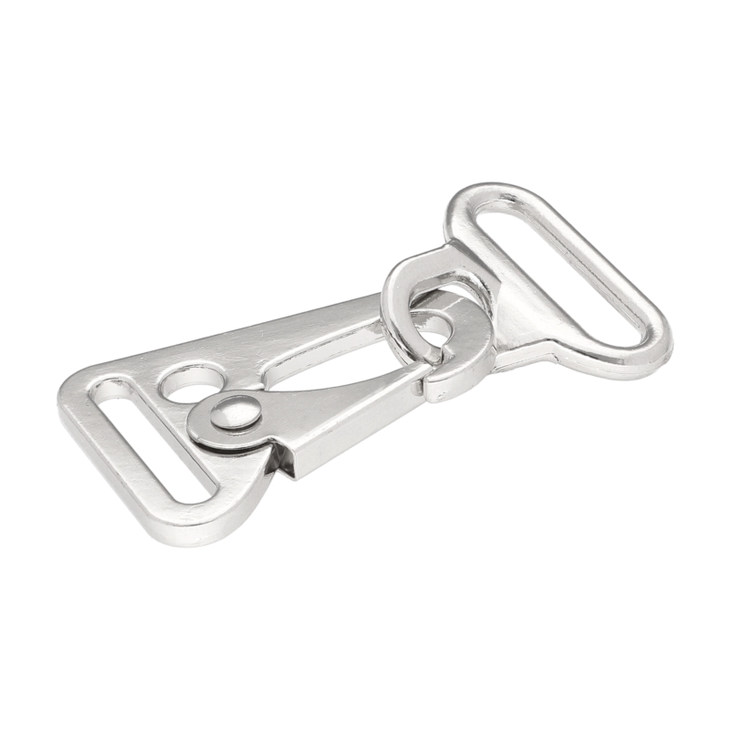 EXTRA SHINING METAL SNAP  HOOK 24 MM KOSMA GLOSSY NICKEL 1 PCS