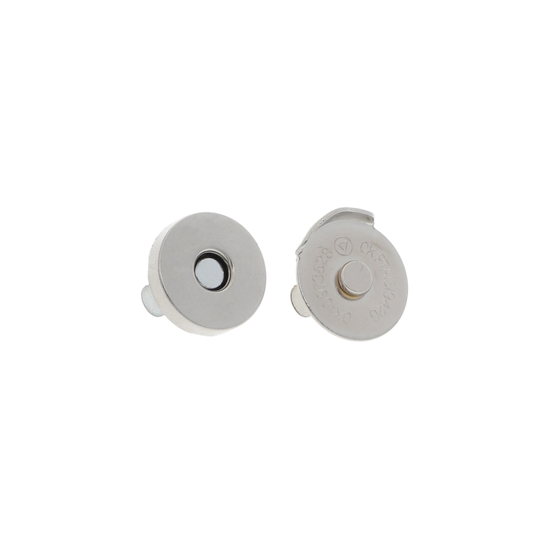 Magnetic button round 18/18 mm d030 nickel 100 pcs