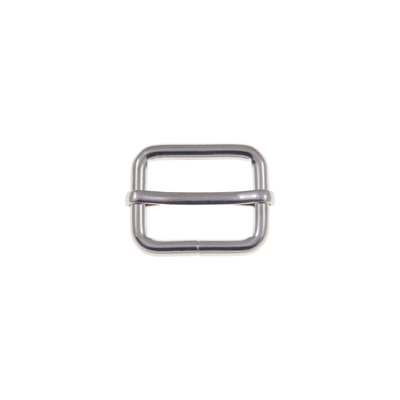 METAL SLIDE BUCKLE   25/20/4 MM NICKEL WIRE 100 PCS