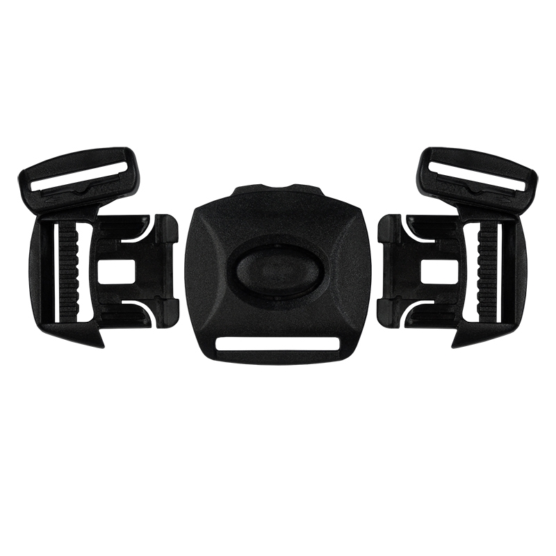 PLASTIC BUCKLE DOUBLE 26 MM 5-WAY TEKLA&nbsp7     BLACK 1   PCS