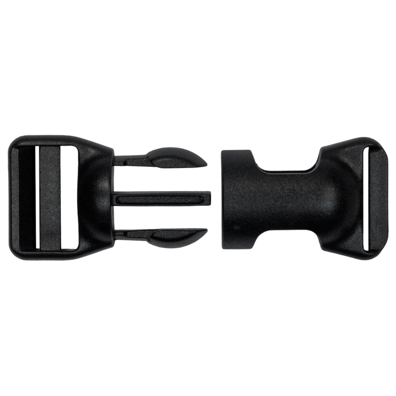 Plastic buckle 25 mm black 1 pcs