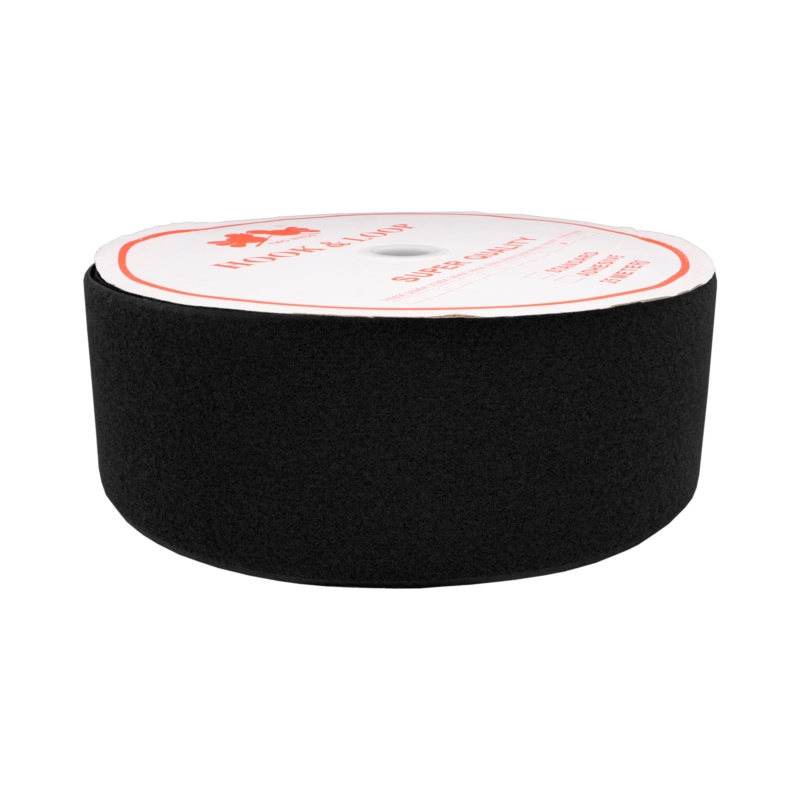 Hook and loop tape  black 580 polyester/nylon loop 25 mb