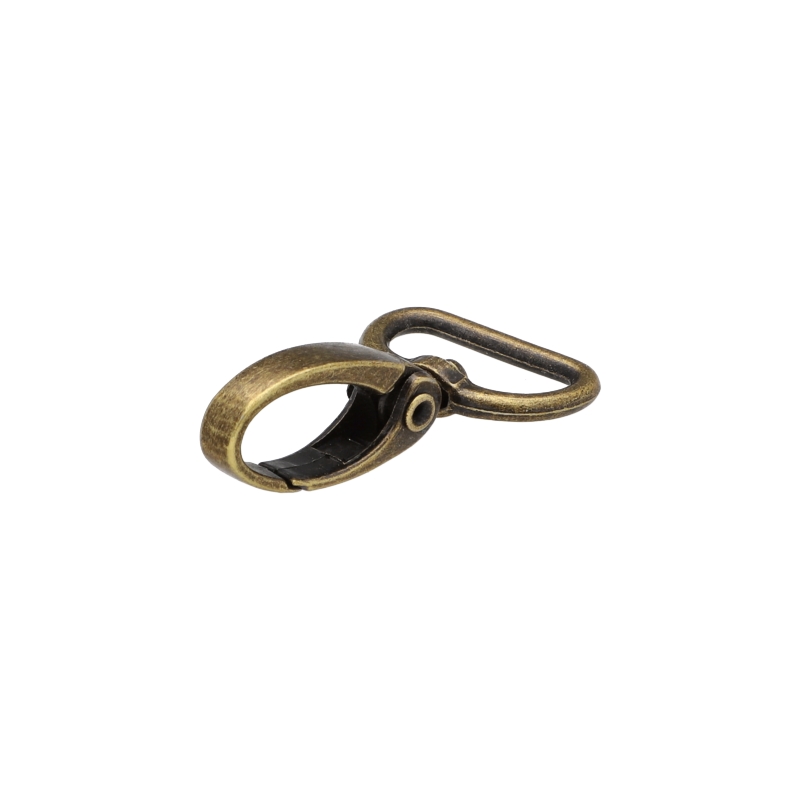 METAL SNAP HOOK RF-101 20 MM OLD GOLD 100  PCS