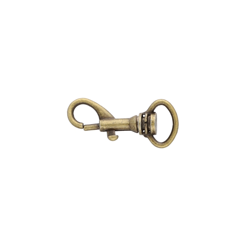 METAL SNAP HOOK BCK-H006 13 MM IWO OLD GOLD 100  PCS