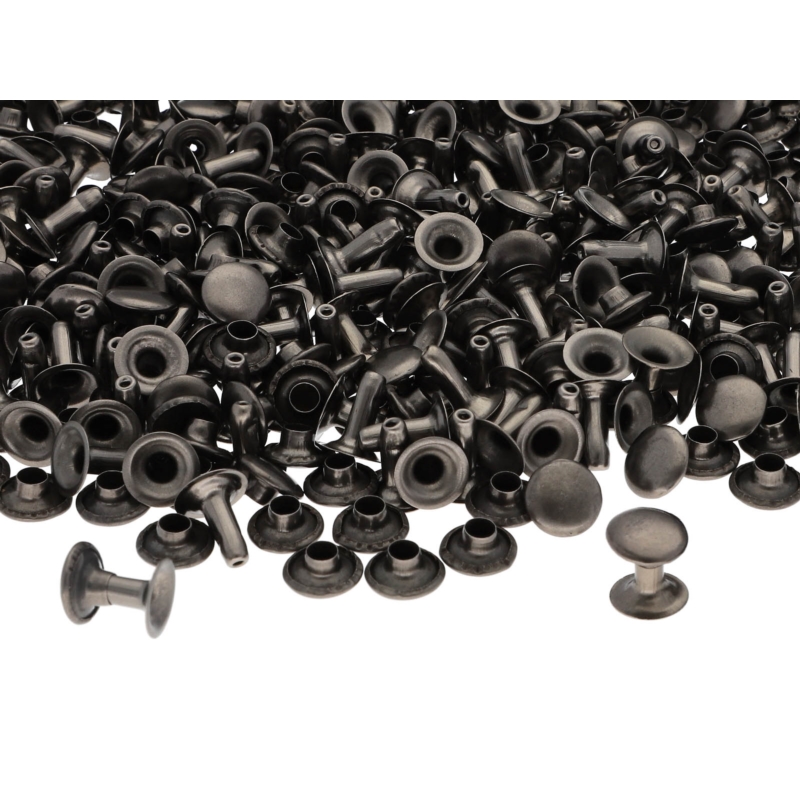 METAL  RIVET ONE-SIDED 8/3/9 MM BLACK NICKEL