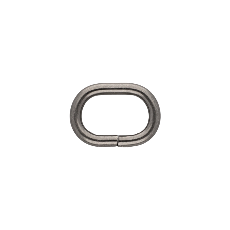 METAL RING (OVAL) 25/16/5 MM   BLACK   NICKEL WIRE 100 PCS