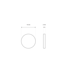 Magnes okrągły surowy 15x2 mm
