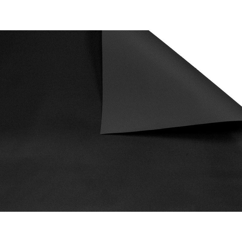 NYLON FABRIC 420D PVC-F A-GRADE COVERED BLACK 580 150 CM 40 MB