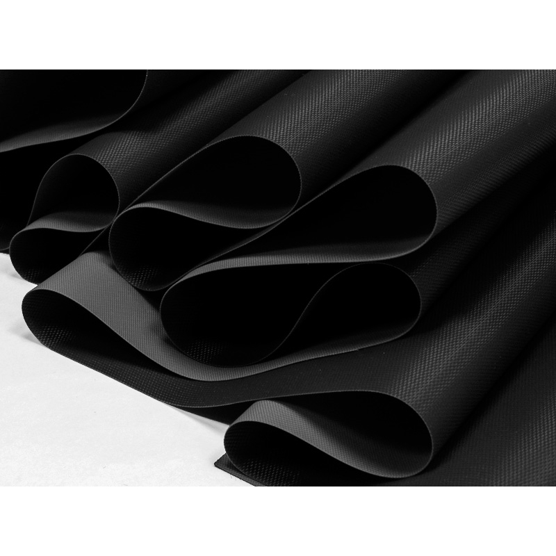 NYLON FABRIC 420D PVC-F A-GRADE COVERED BLACK 580 150 CM 40 MB