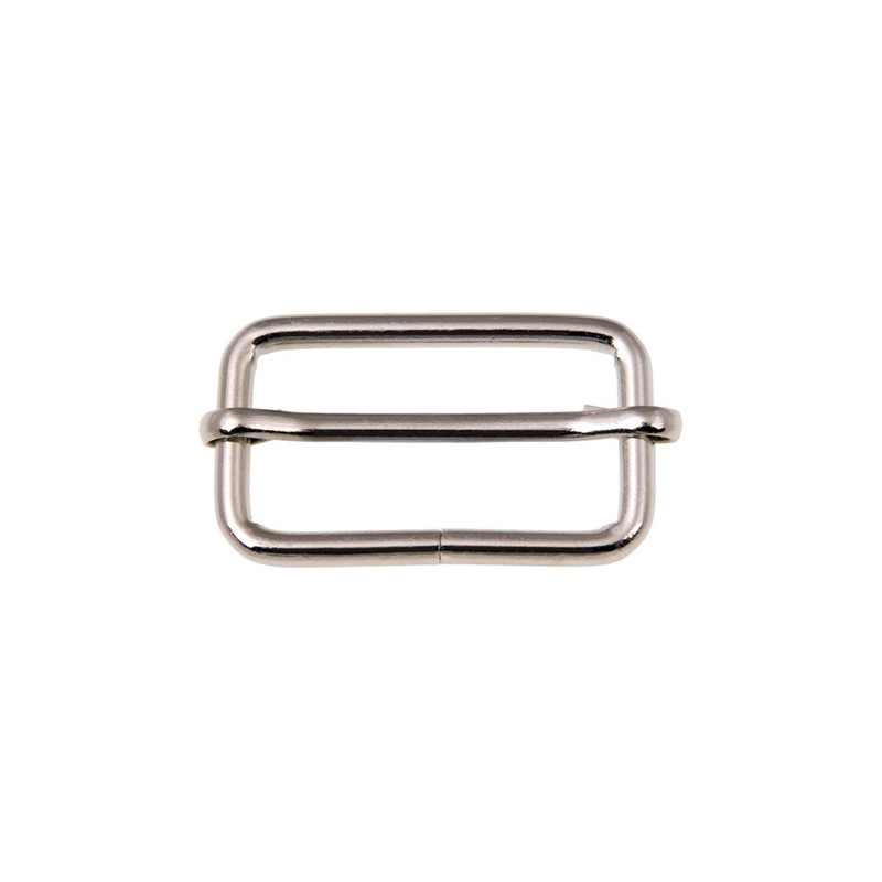 METAL SLIDE BUCKLE  40/20/4 MM NICKEL WIRE 100 PCS