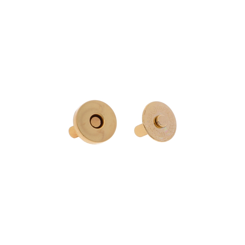 Magnetic  button round 14/14 mm light gold 200 pcs