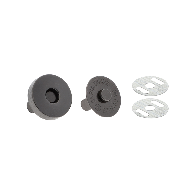 Rundes magnet 18/18 mm schwarznickel 100 st.