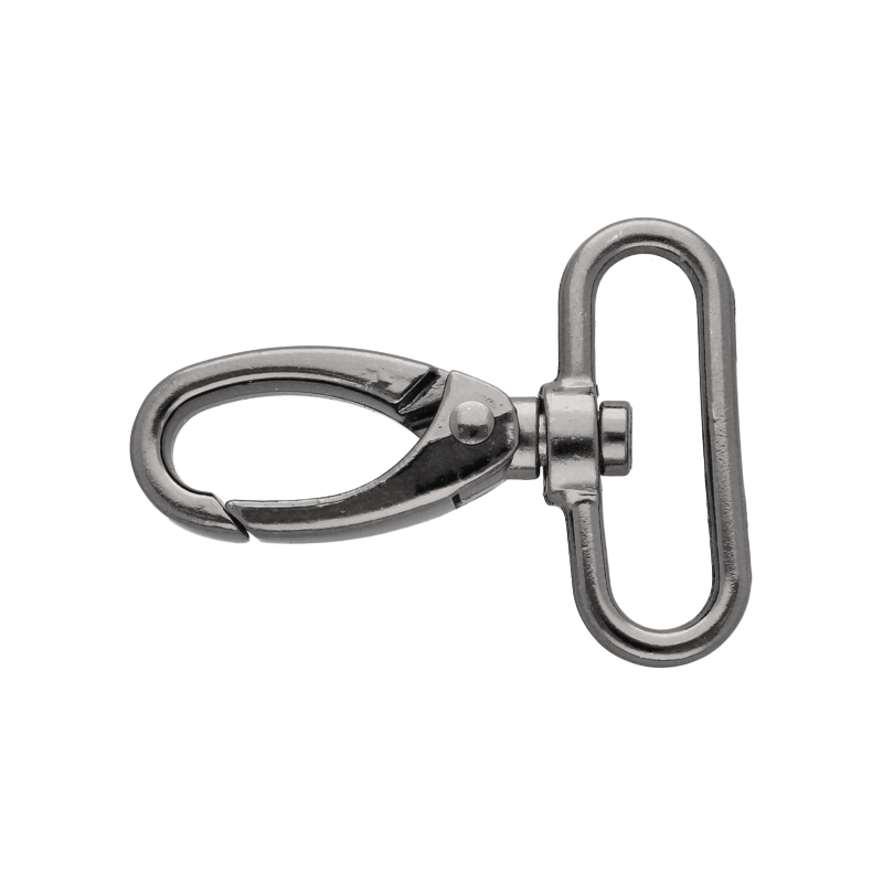 METAL SNAP HOOK 38 MM BLACK NICKEL 1 PCS