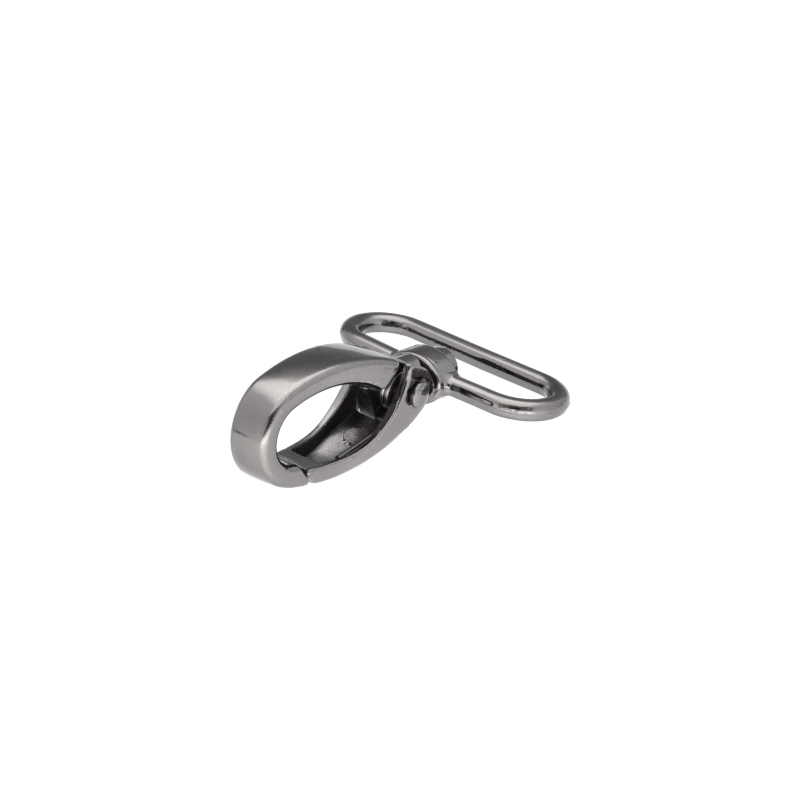 METAL SNAP HOOK 38 MM BLACK NICKEL 1 PCS