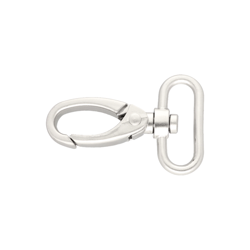 METAL SNAP HOOK 38 MM NICKEL MATT 1 PCS