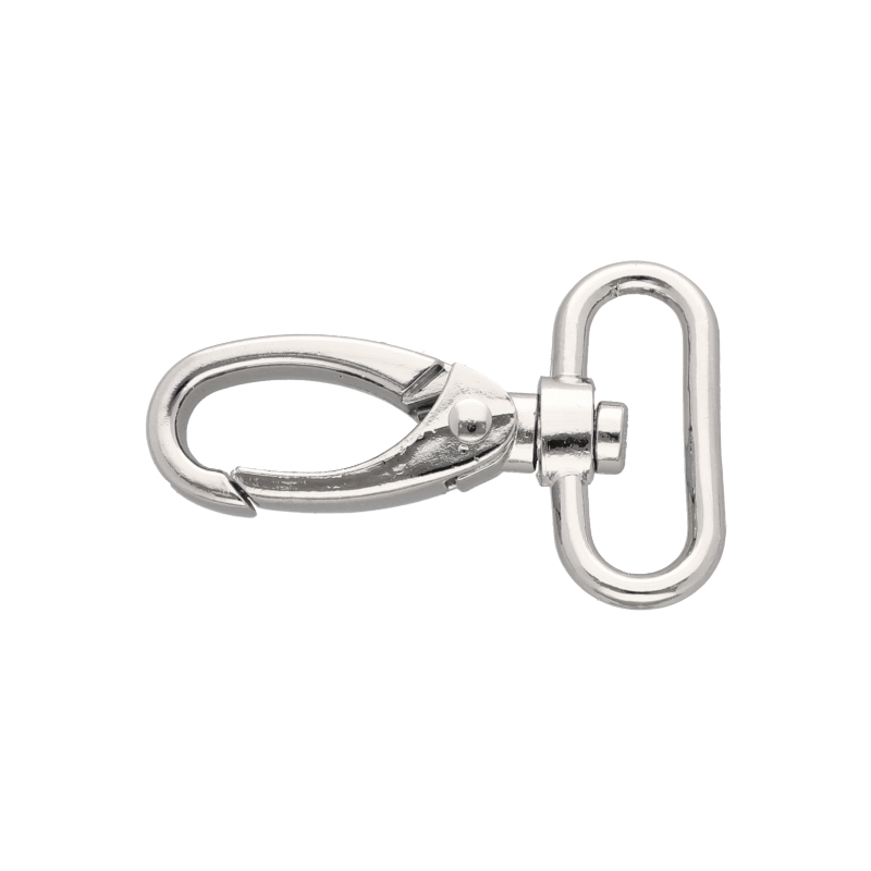 METAL SNAP HOOK 32 MM GLOSSY NICKEL 1     PCS