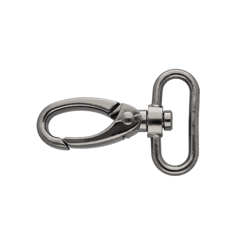 METAL SNAP HOOK 32 MM BLACK NICKEL 1  PCS