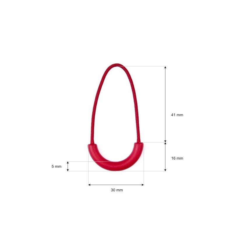 Zawieszka / Przywieszka do suwaka 0217 (820) czerwona
