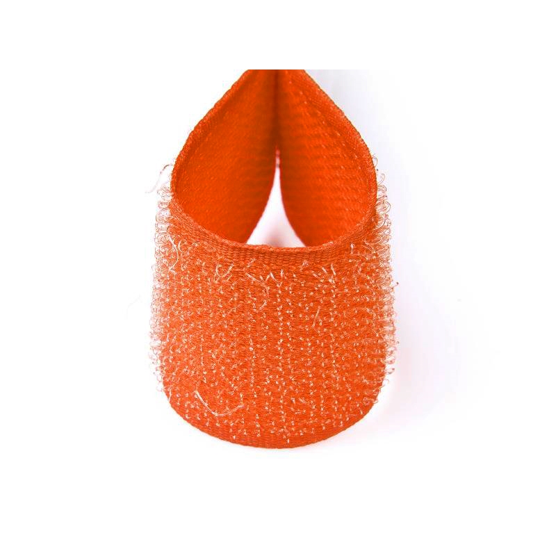 Hook and loop tape  orange 523 polyester/nylon hook 25 mb