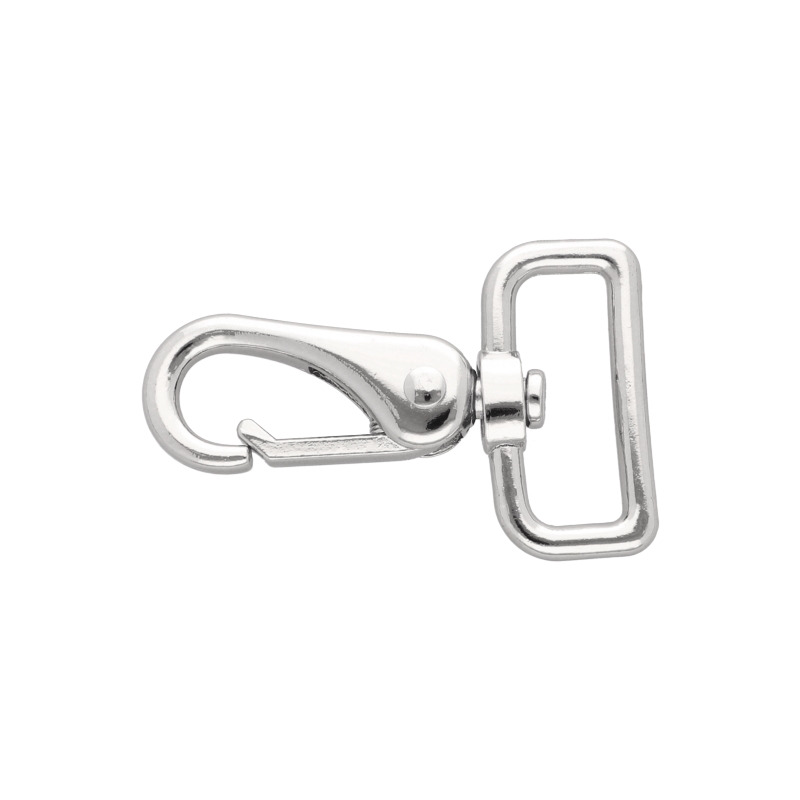 METAL SNAP HOOK 32 MM  DOMINIK NICKEL 1 PCS