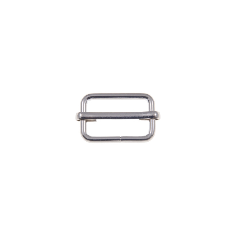 METAL SLIDE BUCKLE   25/16/3 MM NICKEL WIRE 100 PCS