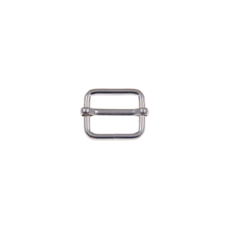 METAL SLIDE BUCKLE   20/15/3 MM NICKEL WIRE 100 PCS