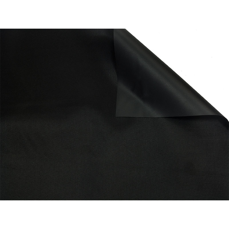 POLYESTER FABRIC 210D PVC-F A-GRADE COVERED BLACK 146 CM 50 MB