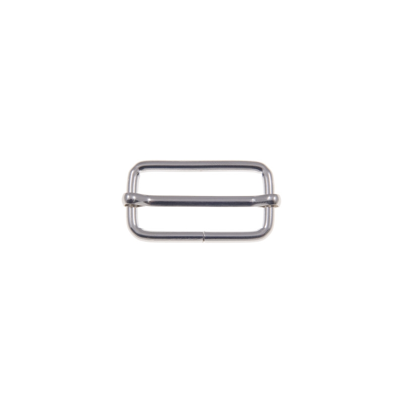 METAL  SLIDE BUCKLE 32/15/3 MM NICKEL WIRE 100 PCS