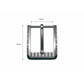 Klamra metalowa do paska 30 mm zk034 nikiel odlew