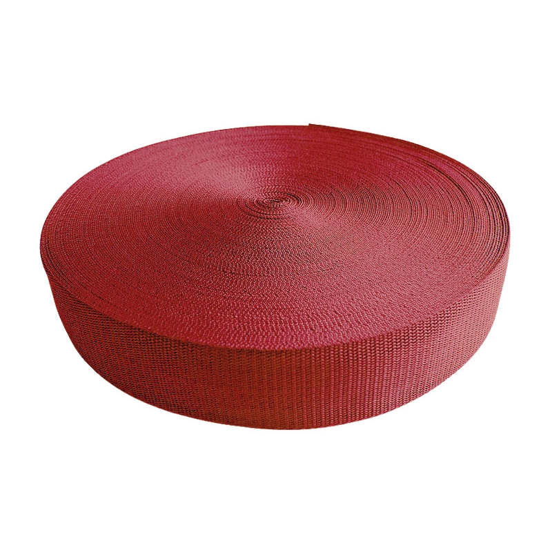 Webbing pp 25 mm / 1,3 mm brick red 199 50 mb