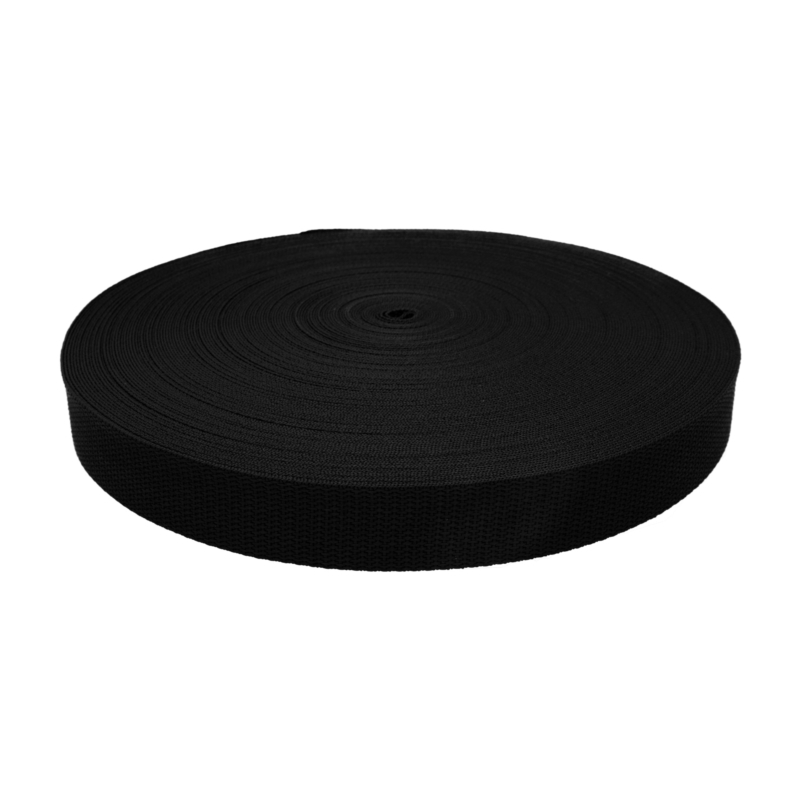 WEBBING 30 MM / 1,1 MM  BLACK 580 PP 50  MB